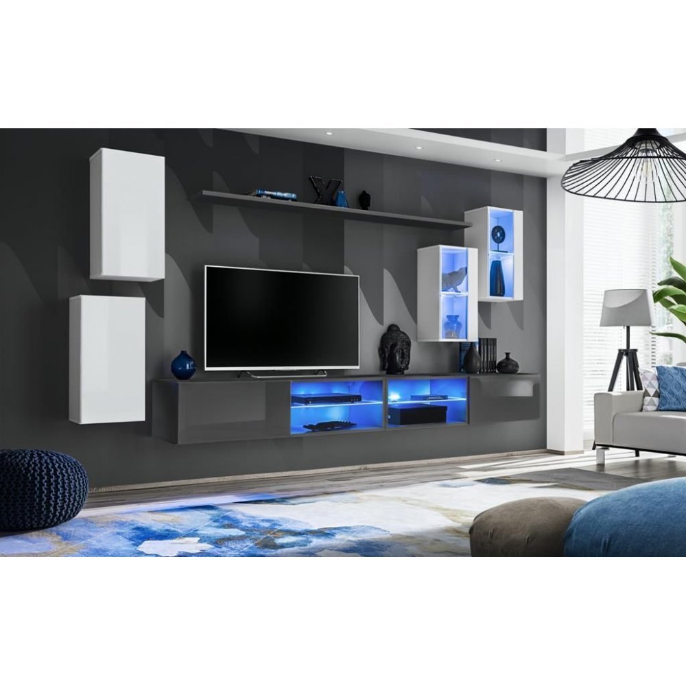 Living SWITCH 25 27 WG SW 25 Genarom AM Alb Lucios / Grafit Lucios