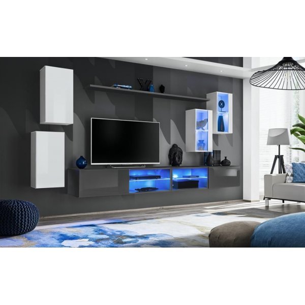 Living SWITCH 25 27 WG SW 25 Genarom AM Alb Lucios / Grafit Lucios