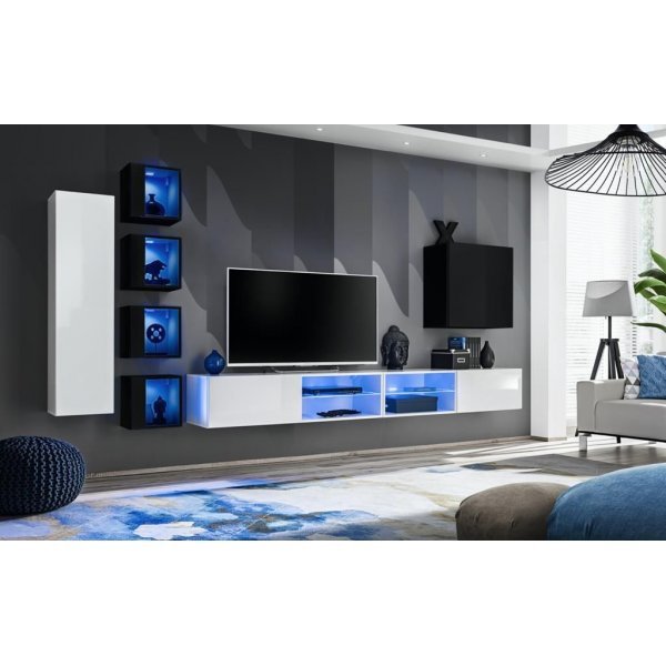 Living SWITCH 26 26 WS SW 26 Genarom AM Alb Lucios / Negru Lucios