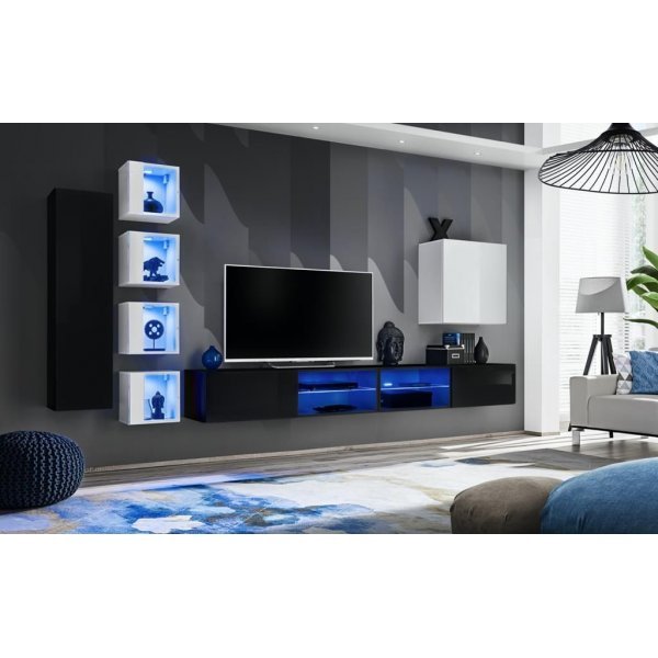 Living SWITCH 26 26 ZW WS 26 Genarom AM Negru Lucios / Alb Lucios