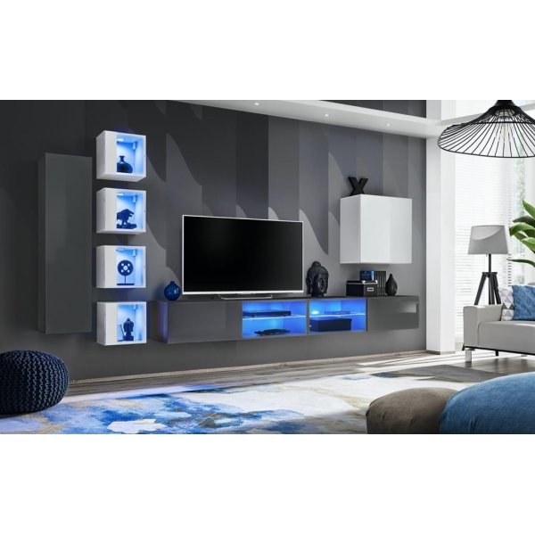 Living SWITCH 26 27 GW SW26 Genarom AM Grafit Lucios / Alb Lucios