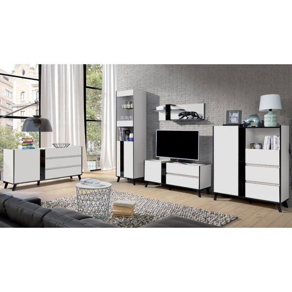 Living FLIX A1 Alb / Negru