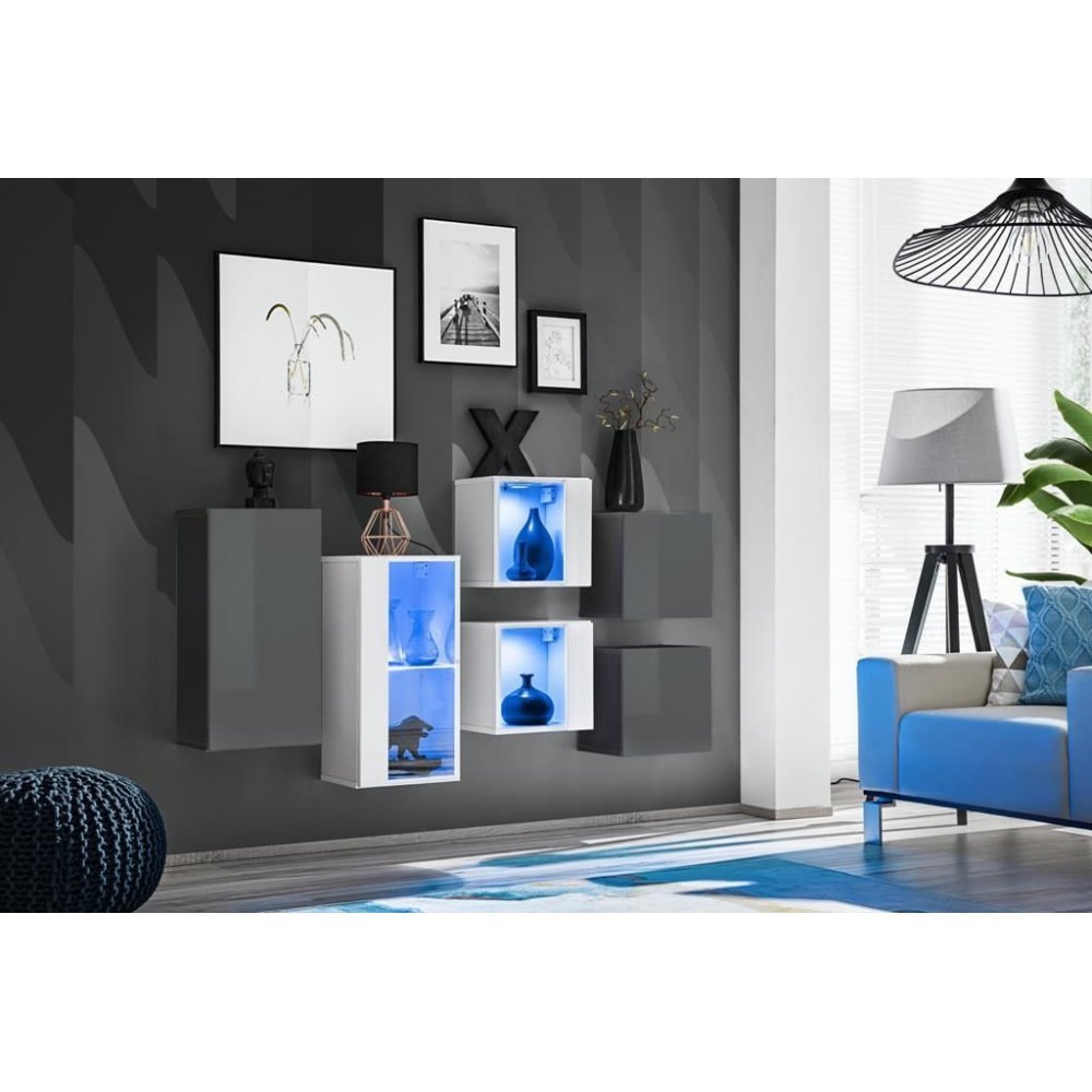 Living SWITCH SB IV 27 GW SW SB4 Genarom AM Grafit Lucios / Alb Lucios