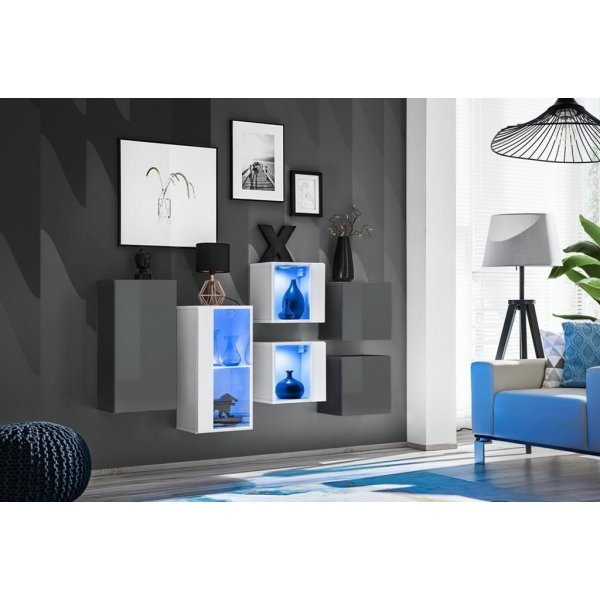 Living SWITCH SB IV 27 GW SW SB4 Genarom AM Grafit Lucios / Alb Lucios