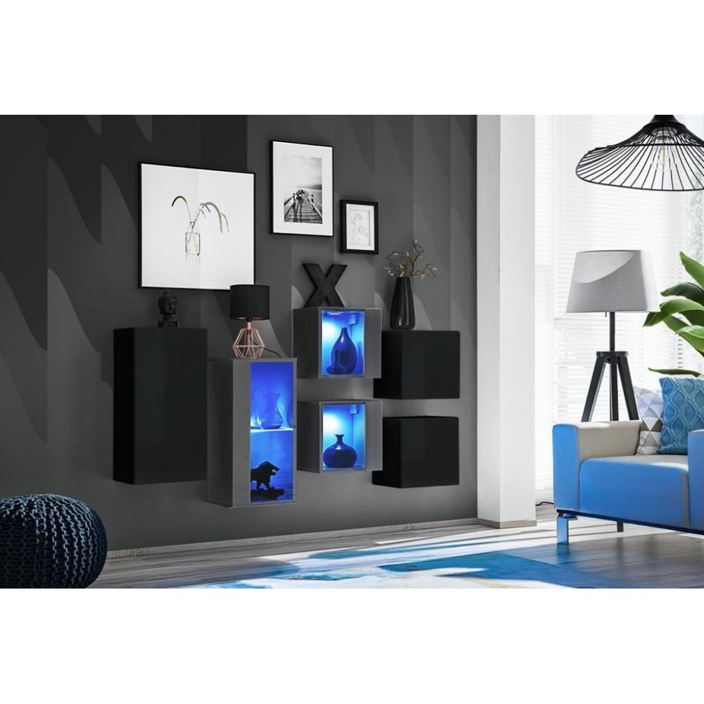 Living SWITCH SB IV 27 ZG SW SB4 Genarom AM Negru Lucios / Grafit Lucios