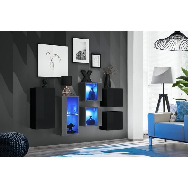 Living SWITCH SB IV 27 ZG SW SB4 Genarom AM Negru Lucios / Grafit Lucios