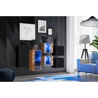 Living SWITCH SB IV 27 SWT SW SB4 Genarom AM Negru Lucios / Stejar Wotan