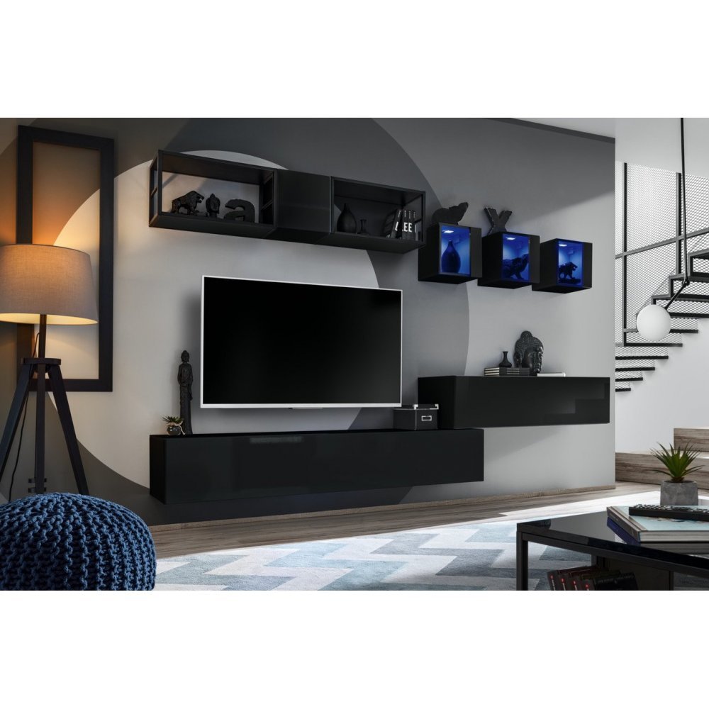 Living SWITCH MET 3 27 ZZ SWM 3 Genarom AM Negru / Negru Lucios