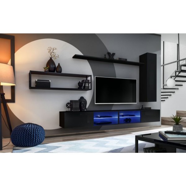Living SWITCH MET 4 27 ZZ SWM 4 Genarom AM Negru / Negru Lucios