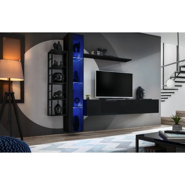 Living SWITCH MET 7 27 ZZ SWM 7 Genarom AM Negru / Negru Lucios