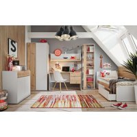 Dulap SS1 VIVERO 20 ASPG VV SS1 Genarom AM Gri Perlat / Stejar Artisan