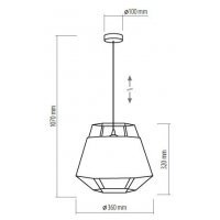 Lampa de tavan CRISTAL Alb 1851 Genarom