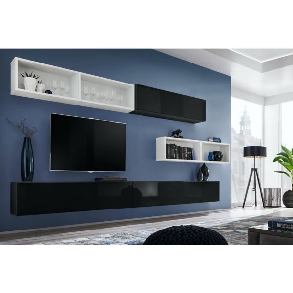 Living BLOX XIV 28 ZW BX14 Genarom AM Alb / Negru / Negru Lucios