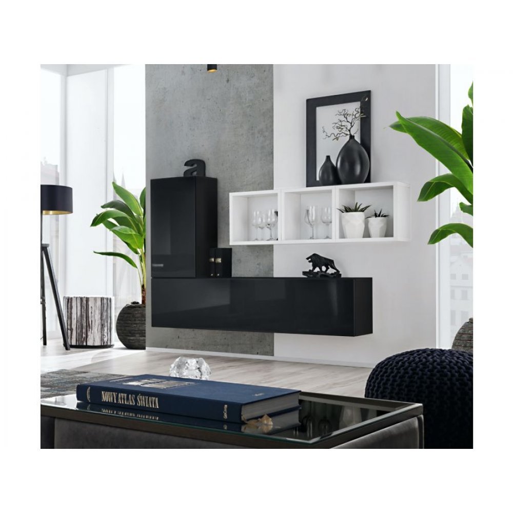 Living BLOX SB VI 28 ZW BXS6 Genarom AM Alb/Negru/Negru Lucios