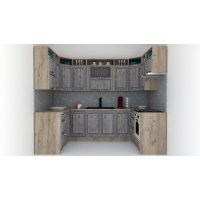 Bucatarie de Colt LEEA ART U FRONT MDF EKRAN 160-280-160 K002 / decor 246