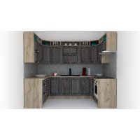 Bucatarie de Colt LEEA ART U FRONT MDF EKRAN 160-280-160 K002 / decor 247
