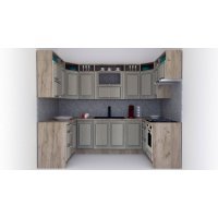 Bucatarie de Colt LEEA ART U FRONT MDF PARMA 160-280-160 K002 / decor 161
