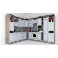 Bucatarie de Colt LEEA ART CORNER FRONT MDF CANYON 260-320 DR. K002 / decor 263
