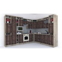 Bucatarie de Colt LEEA ART CORNER FRONT MDF CANYON 260-320 ST. K002 / decor 264