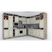 Bucatarie de Colt LEEA ART CORNER FRONT MDF FRESCO 260-320 ST. K002 / decor 191