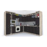 Bucatarie de Colt LEEA ART CORNER FRONT MDF FRESCO 260-280 ST. K002 / decor 244
