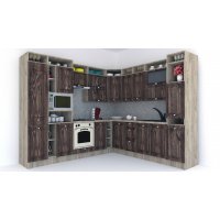 Bucatarie de Colt LEEA ART CORNER FRONT MDF FRESCO 260-280 ST. K002 / decor 264
