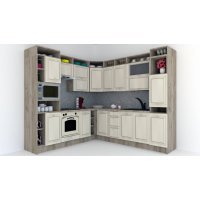 Bucatarie de Colt LEEA ART CORNER FRONT MDF CANYON 240-260 ST. K002 / decor 242