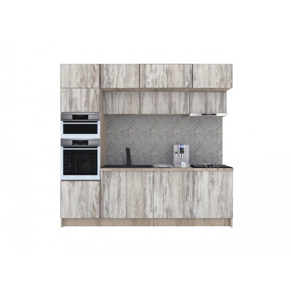 Bucatarie ZONE 260 FRONT PAL K002 / decor K084