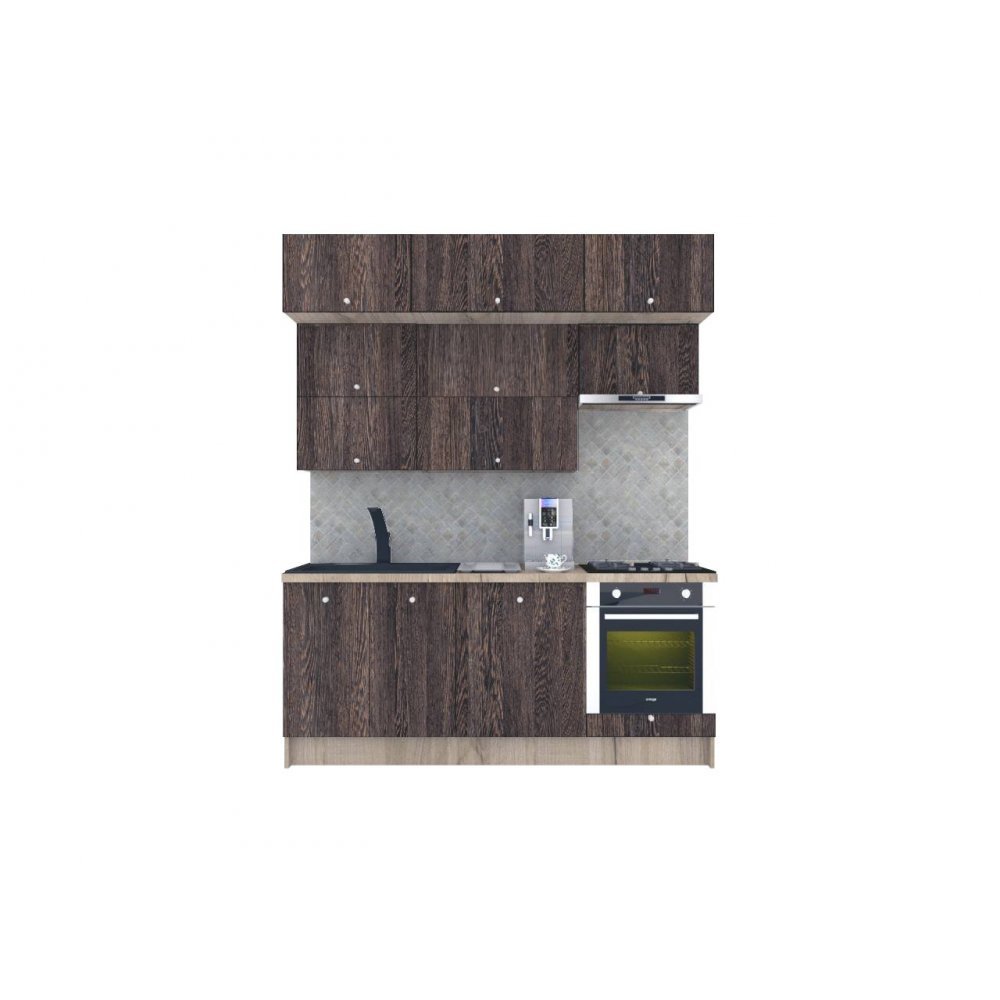 Bucatarie ZONE B 200 FRONT PAL K002 / decor 7648