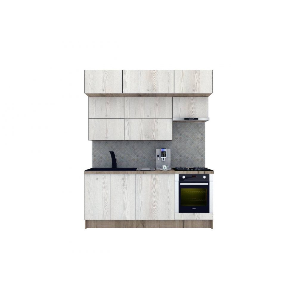 Bucatarie ZONE B 200 FRONT PAL K002 / decor K010