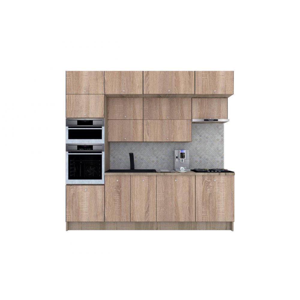 Bucatarie ZONE B 260 FRONT PAL K002 / decor 3025