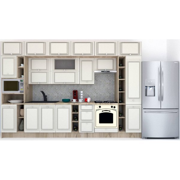 Bucatarie LEEA BEAUTY NEW 360 FRONT MDF CANYON K002 / decor 102