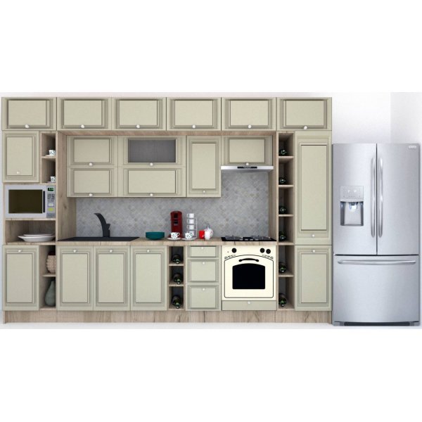 Bucatarie LEEA BEAUTY NEW 360 FRONT MDF CANYON K002 / decor 161