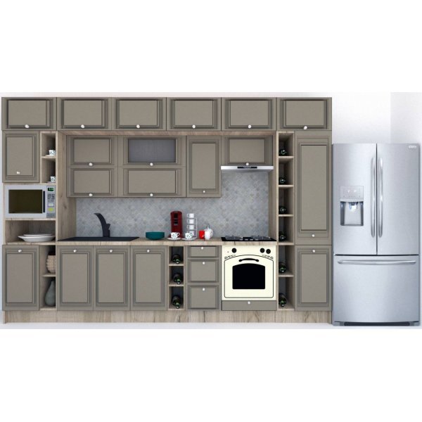 Bucatarie LEEA BEAUTY NEW 360 FRONT MDF CANYON K002 / decor 200