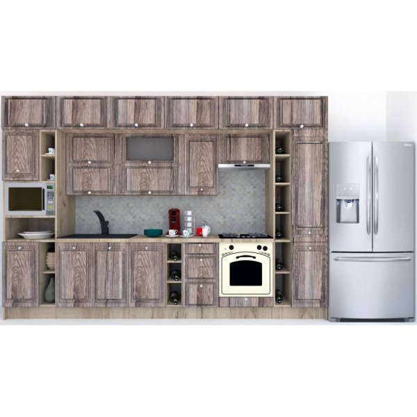 Bucatarie LEEA BEAUTY NEW 360 FRONT MDF CANYON K002 / decor 213