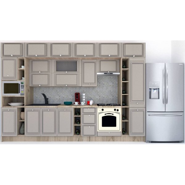 Bucatarie LEEA BEAUTY NEW 360 FRONT MDF CANYON K002 / decor 227