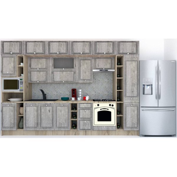 Bucatarie LEEA BEAUTY NEW 360 FRONT MDF CANYON K002 / decor 246