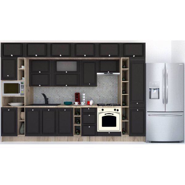Bucatarie LEEA BEAUTY NEW 360 FRONT MDF CANYON K002 / decor 258