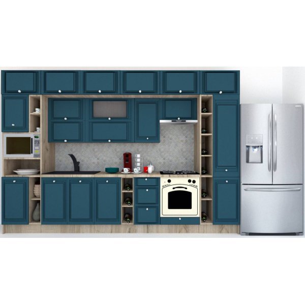 Bucatarie LEEA BEAUTY NEW 360 FRONT MDF CANYON K002 / decor 259