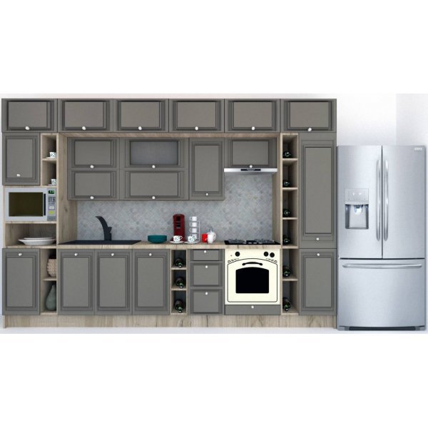 Bucatarie LEEA BEAUTY NEW 360 FRONT MDF CANYON K002 / decor 265