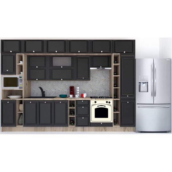 Bucatarie LEEA BEAUTY NEW 360 FRONT MDF CANYON K002 / decor 266