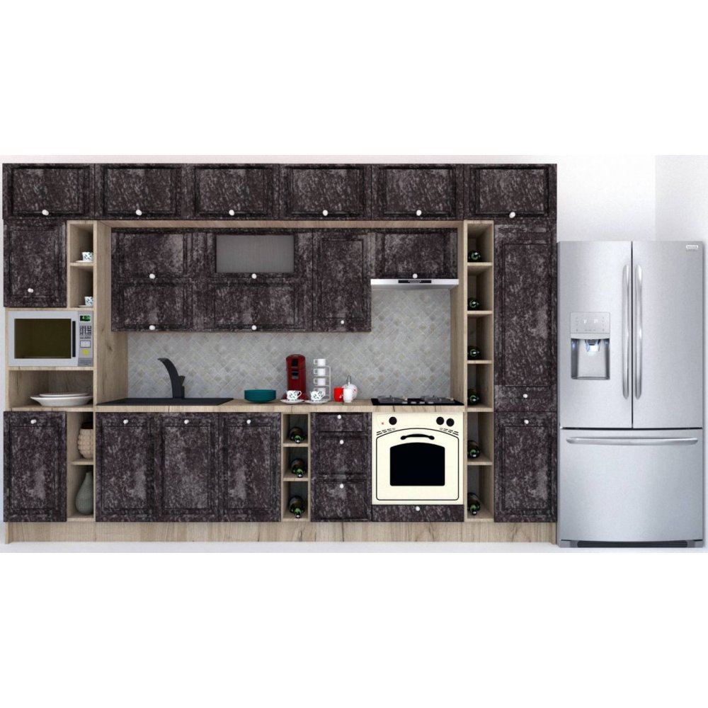 Bucatarie LEEA BEAUTY NEW 360 FRONT MDF CANYON K002 / decor 267