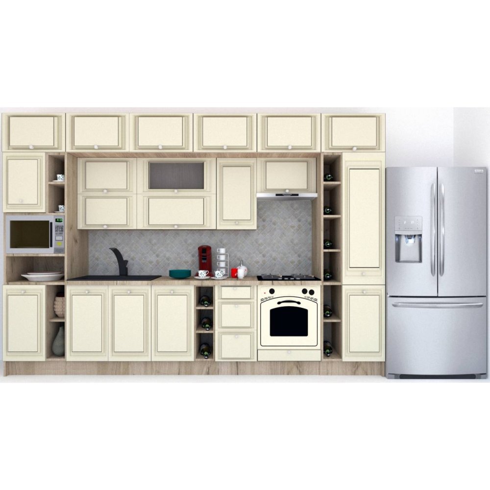 Bucatarie LEEA BEAUTY NEW 360 FRONT MDF OLDER K002 / decor 232
