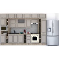 Bucatarie LEEA BEAUTY NEW 360 FRONT MDF PORTAL K002 / decor 227