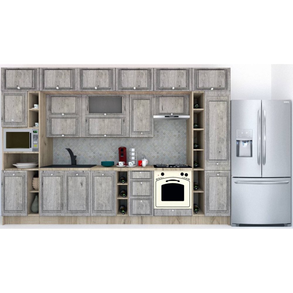 Bucatarie LEEA BEAUTY NEW 360 FRONT MDF PORTAL K002 / decor 246