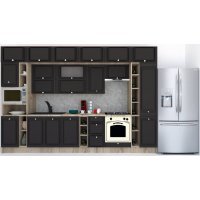 Bucatarie LEEA BEAUTY NEW 360 FRONT MDF PORTAL K002 / decor 258