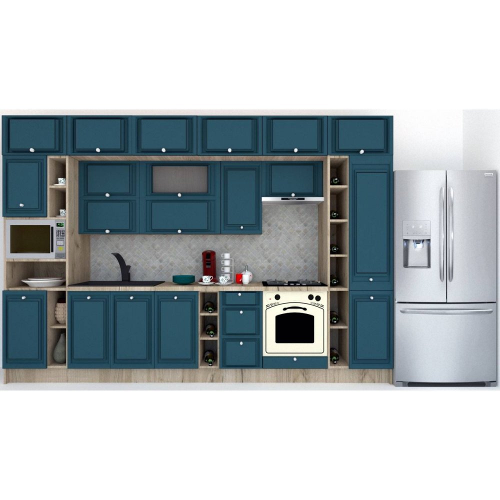 Bucatarie LEEA BEAUTY NEW 360 FRONT MDF PORTAL K002 / decor 259