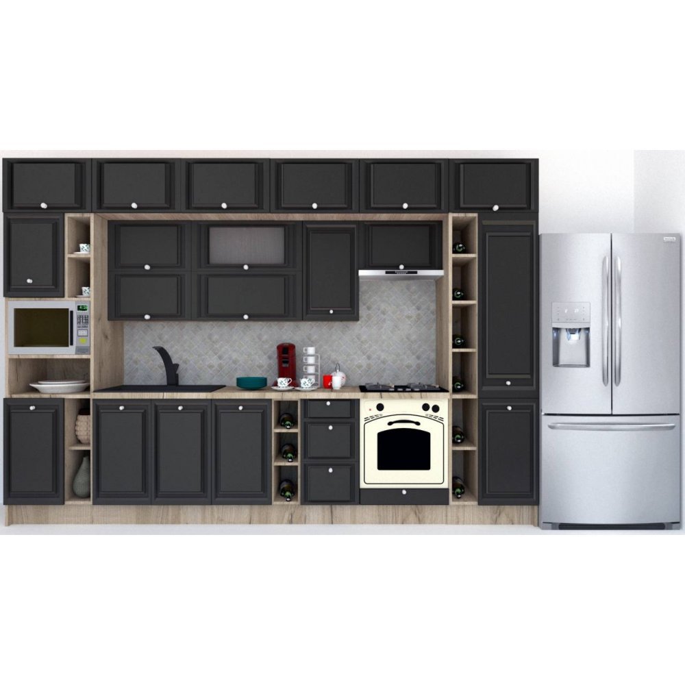 Bucatarie LEEA BEAUTY NEW 360 FRONT MDF PORTAL K002 / decor 266