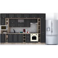 Bucatarie LEEA BEAUTY NEW 360 FRONT MDF PORTAL K002 / decor 266