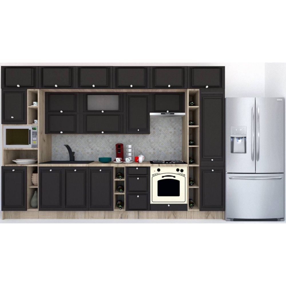 Bucatarie LEEA BEAUTY NEW 360 FRONT MDF PARMA K002 / decor 258 Bucatarie LEEA BEAUTY NEW 360 FRONT MDF PARMA K002 / decor 258